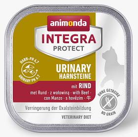 Animonda Integra Protect Urinary Harnsteine z wołowiną (rind) Mokra Karma dla kota op. 100g [Data ważności: 30.08.2024]