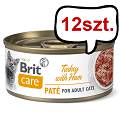 Brit Care Adult Turkey with Ham Mokra Karma dla kota op. 70g Pakiet 12szt. [Data ważności: 06.2024]